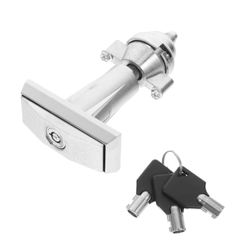 LIFKOME 1Set Vending Machine Zinc Alloy T Handle Lock for Snack Machines Gumball Machines and Car Wash Systems Easy Installation Compatible with Multiple Devices