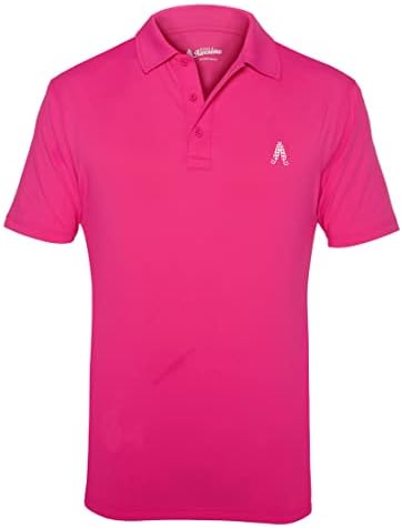 Royal & Awesome Pink Polo Shirt Men, Pink Golf Shirts for Men