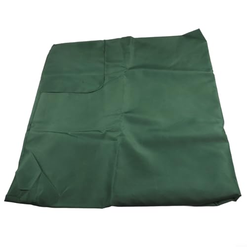 Yuanpgky Parasol de jardin rectangulaire en polyester 160 g/m² - 200 x 300 cm - Imperméable - Pour terrasse, étal de marché (sans cadre) - Vert foncé