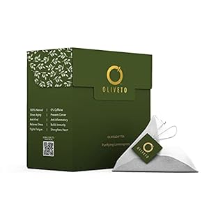 Oliveto Immunity Booster Purifying Lemongrass Olive Leaf Tea, 10 Bag