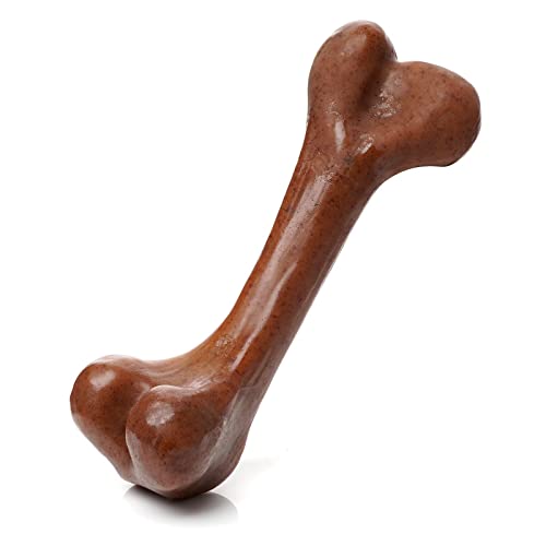 Jxunter Hundespielzeug, Simulation Hundeknochen für Welpen, mittelgroße Hunde, unzerstörbar, interaktives Hundespielzeug für Langeweile, Robustes, ungiftiges Gummi-Kauspielzeug Starkes Cover