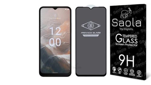 Image of Saola Ultra Privacy Tempered Glass For Nokia C32 (PACK OF 1) with Free Installation Kit. Full screen Coverage. Free Replacement If Received Damaged - 6.5 inch
