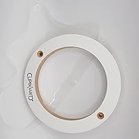 Clipboart Fast unsichtbare Wandhalterung für Bälle Fußball Basketball Handball Wandhalter Halterung Ball (Weiß)