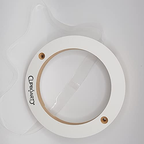 Clipboart Suporte de parede quase invisível para bolas de futebol, basquetebol, andebol (branco)