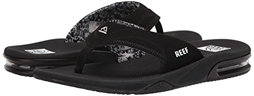 Reef Women's Sandals, Fanning, Black, 8 #TOP7