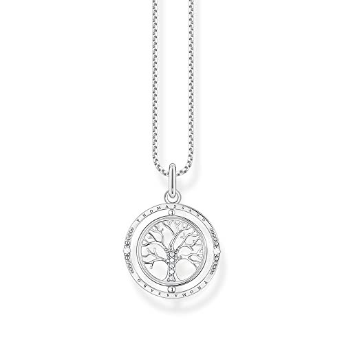 Thomas Sabo Necklace Tree of love silver 925 Sterling Silver, Blackened
