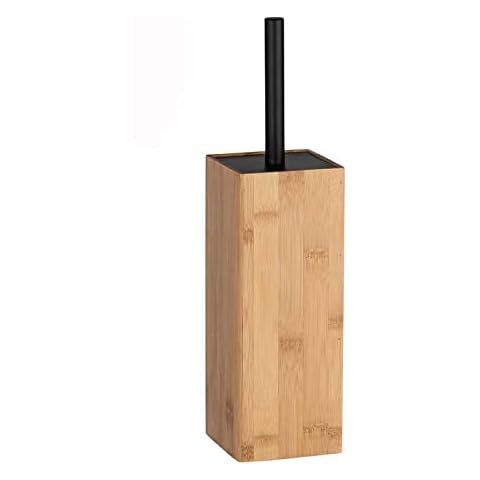 WC Bambus Klobürste Bürstengarnitur Bürstenhalter Toilettenbürste Bürsten Halter Garnitur Klobürstenhalter Cover