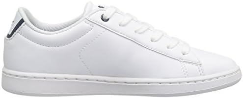 Lacoste Unisex-Baby Kids Carnaby Evo Spc Sneaker Sneaker, White/Navy, 4. M US Toddler | Image 5