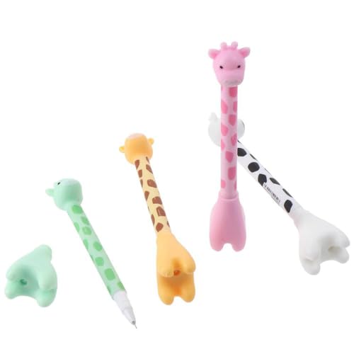 Set de 12 bolígrafos de gel con diseño de jirafa miniatura 6