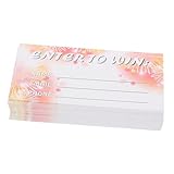 STOBOK 抽選券テーブル 100枚入りエントリーフォームカード 白紙投票用紙 多目的投票カード 投票用紙アクセサリ ビジネスや学校のイベントに