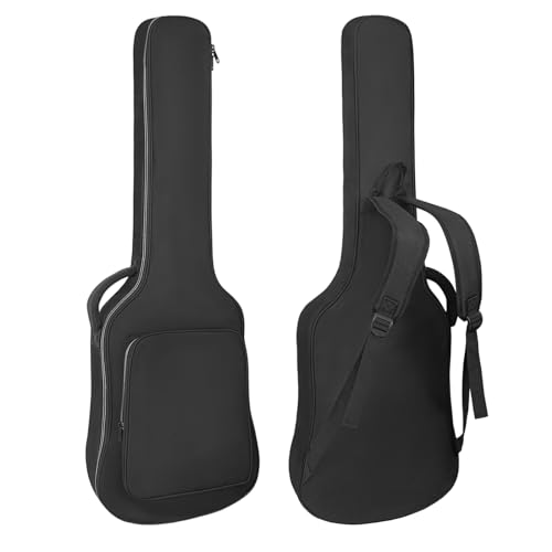 Muscab - Funda para guitarra eléctrica de 39 pulgadas, acolchado de 7 mm, bolsa impermeable para...