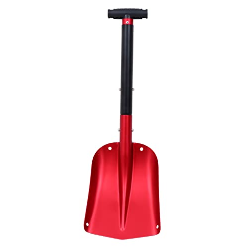 Abaodam 1Pc Retractable Aluminum Alloy Snow Shovel with Ice Scraper Durable Multi Purpose Snow Removal Tool for Trucks and Suvs Efficient Snow Cleaning