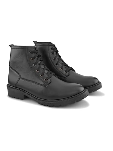 Image of Prolific Men's Ankle Lace-up Boots | High Ankle Boot| Formal, Office & Casual Wear Shoes | Soft Cushioned Insole, Slip-Resistance, Dynamic Feet Support, Arch Support & Shock Absorption