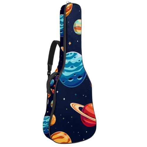 Sac à dos guitare acoustique à motif cactus pour des trajets musicaux décontractés