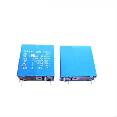 Relais 12V SDT-SH-112DM de 10A et 4 broches pour circuit imprimé