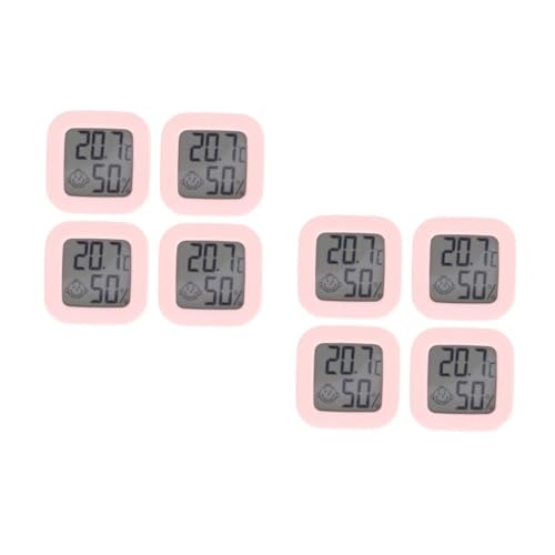 TOYANDONA 2 Sätze Thermometer Hygrometer Kinderzimmer Temperaturanzeige Feuchtigkeitsmesser Monitor Heimelektronik Innentemperatur Luftfeuchtigkeit Digital Abs Zufällige Farbe 4 Stücke * 2