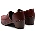 Sandgrens Handmade Swedish High Heel Wood Closed-Back Clogs for Women, US 7-7.5 | Brett Cognac Veg Tan DK, EU 38