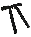 ヴァンテーヌ VINGTAINE ベルベット ロング リボン ヘアゴム ポニーフック ヘアカフ ヘアカフス シンプル ヘアアクセサリー H7384-CAFF カフタイプ