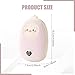 KiBcsLic Electric Hand Warmer 3 Temperature Settings Adjustable Ntc Constant Temperature for Cold Winter Festival Trip, Light Pink