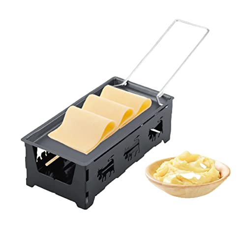 Non-Stick Raclette Grill & Cheese Melter with Baking Tray - Versatile Melting Pan for Home Kitchen Use