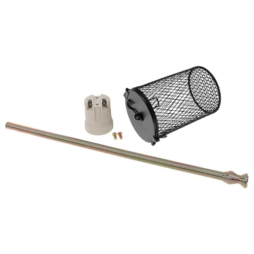 SUPVOX Lampe Chauffante Reptile Protection Anti-brûlure Écran Isolant en Maille pour Terrarium Coque Amovible Forme Arrondie Installation Facile et Entretien Simplifié