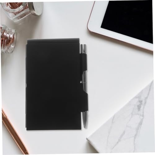 Libreta de bolsillo protectora contra desgaste mini bloc de notas de aluminio resistente 6