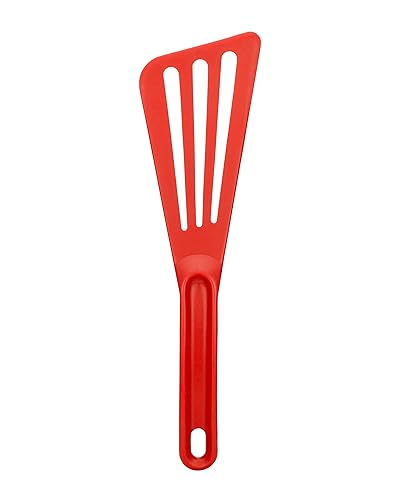 Image of Matfer Bourgeat Exoglass High Temperature Pelton Spatula, Red