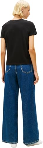 Tommy Hilfiger Damen T-Shirt Kurzarm Script Regular Fit, Schwarz (Black), XL – Ansicht 3
