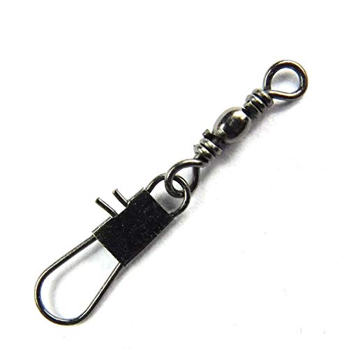 ZENRICK Barrel Fishing swivels with Double Safety Snaps Bass Fishing Tackle swivels snap