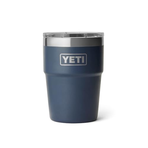 YETI Rambler 16 oz Stackable Tumbler, Vacuum Insulated, Stainless Steel with MagSlider Lid, Navy