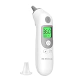 IEA Medical Ohrthermometer fuer Babys, Kinder & Erwachsene, 20 Ersatzkappen