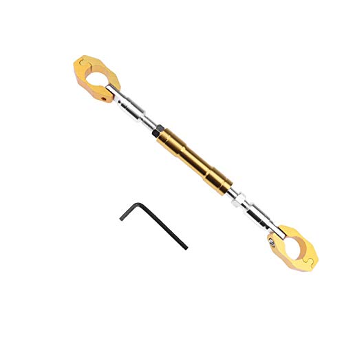 Gear Up Universal Adjustable Motorcycle Handlebar/Handle Rod Cross Bar for RE Thunderbird 350X (Golden Yellow)