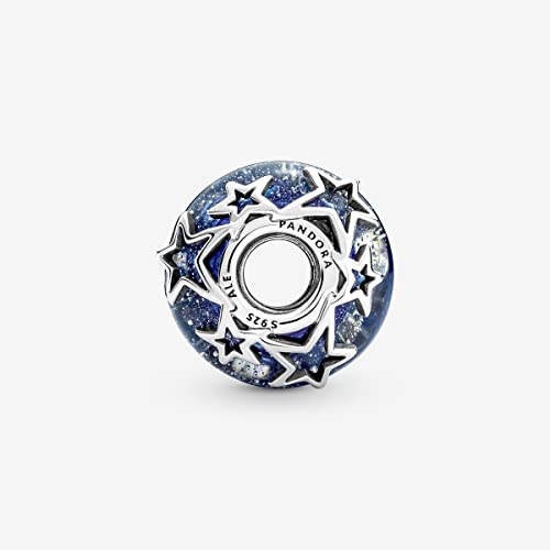 PANDORA Galaxy Blue & Star Murano Charm - Bracelet Charm for PANDORA Moments Bracelets - Stunning Women's Jewelry - Gift for Women - Made with Sterling Silver - With Gift Box3