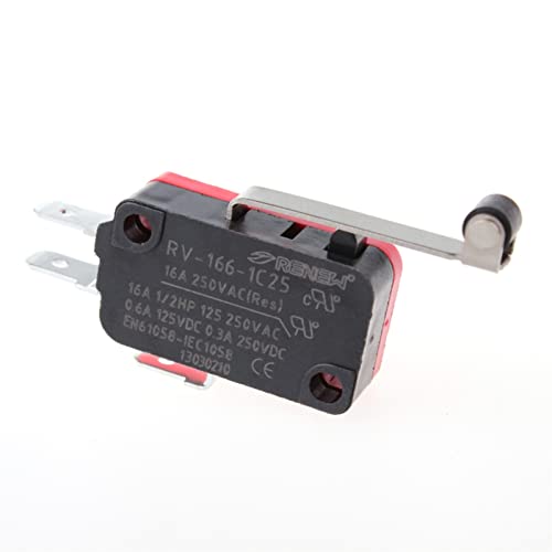 Micro interrupteur fin de course RV-166-1C25 à actionneur bras long et roulette