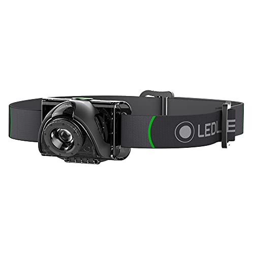 Ledlenser, MH6 Lightweight Rechargeable Headlamp, High Power LED, 200 Lumens, Outdoor Series, Backpacking, Hiking, Camping, 3.28 Ounces