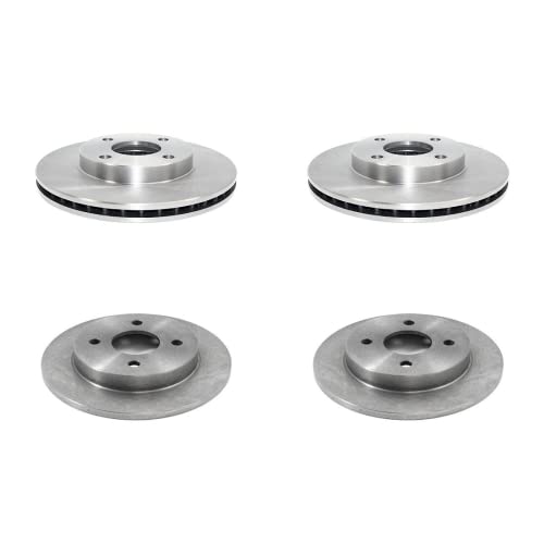 Front Rear Brake Rotor Kit Brake Disc Fits Ford Focus 2001 2002 2003 2004