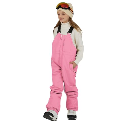 Salopette de ski rose pour garçon 7-8 ans avec bretelles réglables
