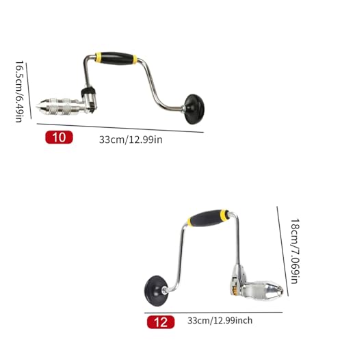 Perceuse à manivelle multifonction manuelle pour perçage précis sans électricité - 6