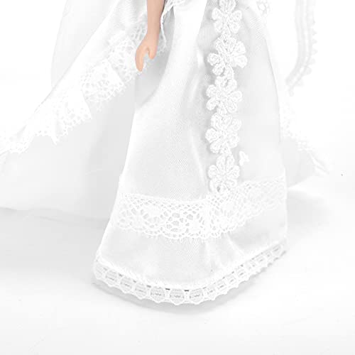Figura de casamento em miniatura, casa de bonecas de porcelana requintada pessoas realistas para dec