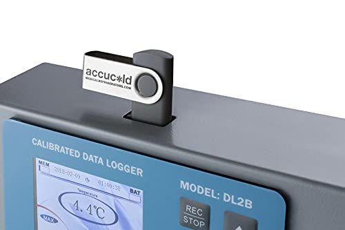 USB Digital Data Logger (DDL) Medical - General Purpose - NIST calibrated USB Temperature Logger with Large Display, Internal Memory, and Alarm in standalone kit Form for aftermarket Installation