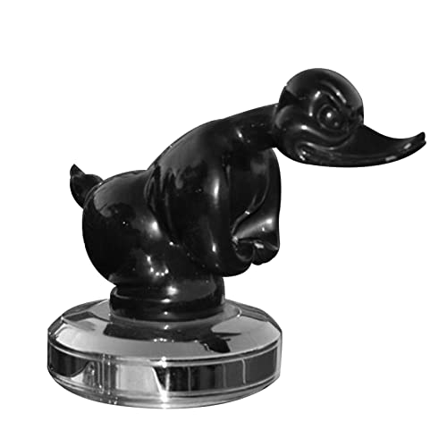 Angry Duck Hood Ornament, Death Proof Duck Black Convoy Duck Hood Ornament, Bar Pub Club Wall Decor, Front Hood Car Sticker, Car Decoration Accessories #TOP9
