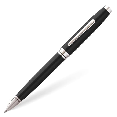Image of Cross Gift Set | Coventry Black Lacquer BP with A6 Notebook Brown | Premium Pen Gift Sets