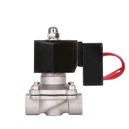Válvula solenoide de acero inoxidable normalmente cerrada de 3/4 pulgadas DC12V 4