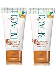 Bath and Body Works AT THE BEACH Travel Size Ultra Shea Body Cream 2 Pack. 2.5 Oz each.