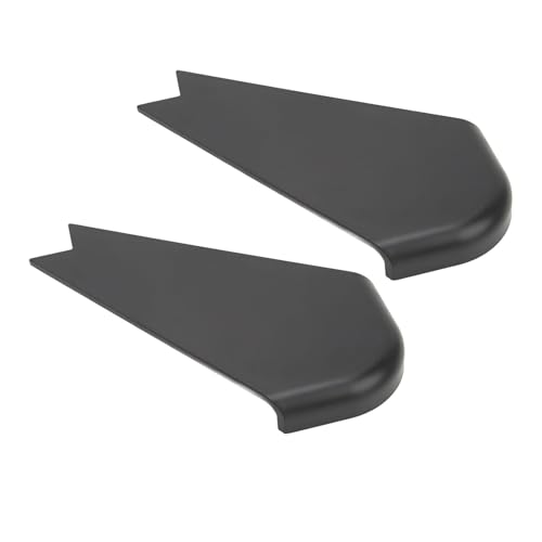Generic Colorfast RV Slide out Corner Cover Cap Decoración Remolques, Incluye 2 Cubiertas (Black)