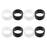 ORFOFE 8 Stück Teiliges Silikon-gripband für Schlägergriff rutschfest Schweißabweisend Stoßdämpfend Atmungsaktiv Langlebig Kompatibel mit Tennis- Squash Badmintonschlägern