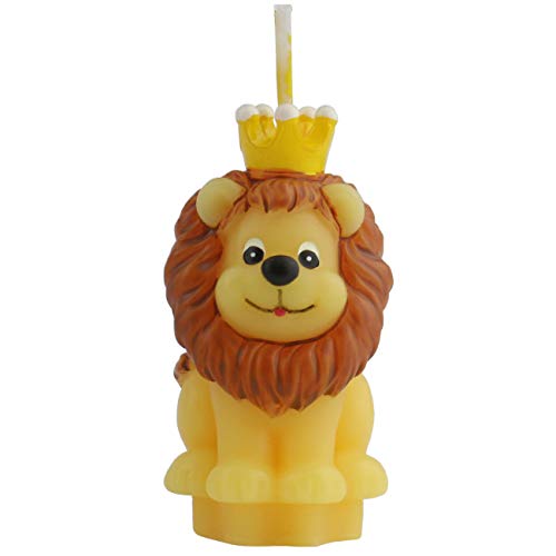 Tihood Creative Lion Cartoon Birthday Candle, Smokeless Cake Candle And Party Supplies, Hand-Made Cake Topper Decoration, Great Gift (Lion) #TOP1