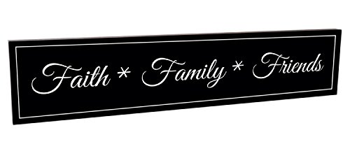Young's Inc. Rustic Faith Family Friends Wood Plank Sign