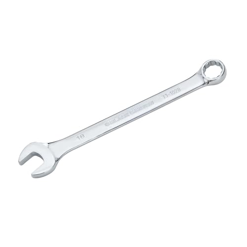 BLACK CANYON Metric 18mm Combination Wrench 12-Point Box End & Hex Opening Design Polished Steel