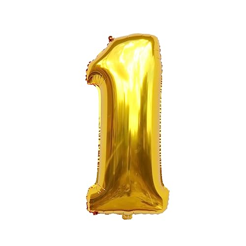 Balão Número Dourado 40cm Numero 1
